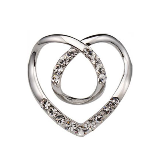 Угловая пряжка для одежды, декоративный аксессуар в форме сердца, милый долговечный зажим для кардигана