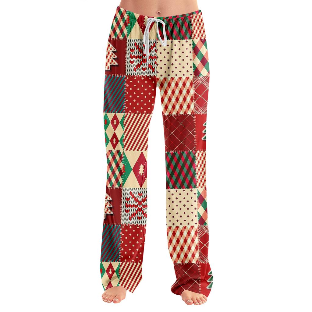 Adult Fashionable Loose Christmas Printed Casual Pants, Loungewear, Sleep Pants