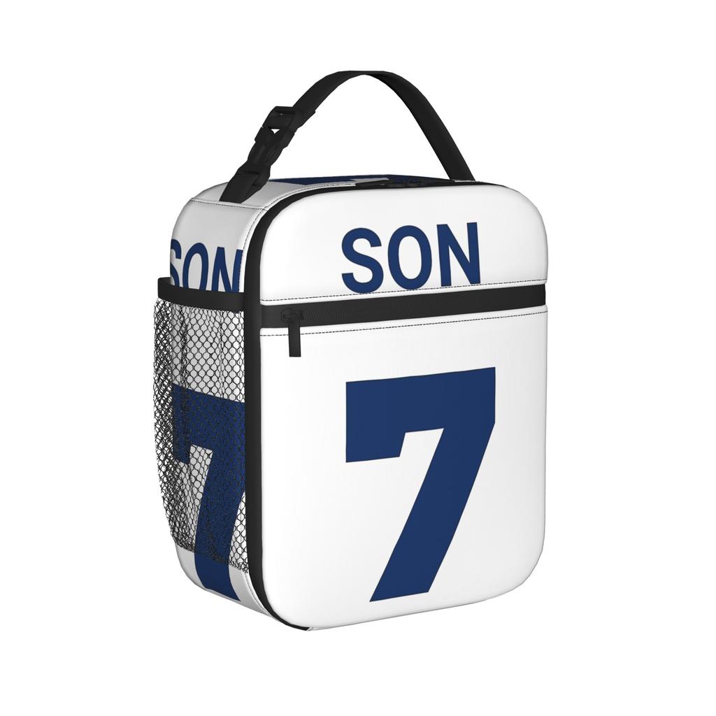 Son Heung-Min Soccer Football Insulated Lunch Bag Number 7 Lunch Container Cooler Bag Tote Lunch Box College Outdoor Girl Boy