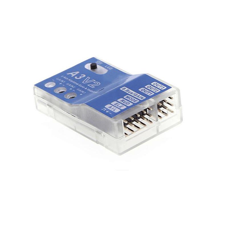 High Quality 3 Axis Gyro A3 V2 Aeroplane Flight Controller Stabilizer for RC Airplane Fixed-wing Copter