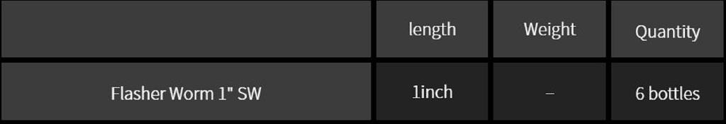 Fish Arrow Мягкая приманка Flasher Worm 1 дюйм 6 шт в упаковке #10 (0462)