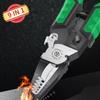 9 In 1 Electrician Pliers Multifunctional Needle Nose Pliers for Wire Stripping Cable Cutters Terminal Crimping Hand Tools
