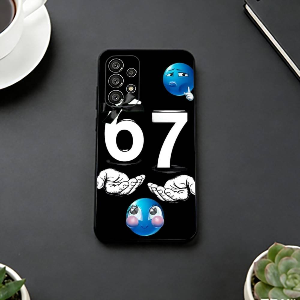 Чехол для телефона Six S-Seven 67 для Samsung S25, S24, S21, S22, S23, S30, Ultra, S20, Plus, Fe, Мягкий силиконовый черный чехол