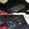 Carbon Fiber Front Reading Light Panel Trim Cover For Ford F150 F-150 -