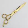 XUANFENG 7-дюймовые золотые парикмахерские ножницы Barber 440C для стрижки и филировки