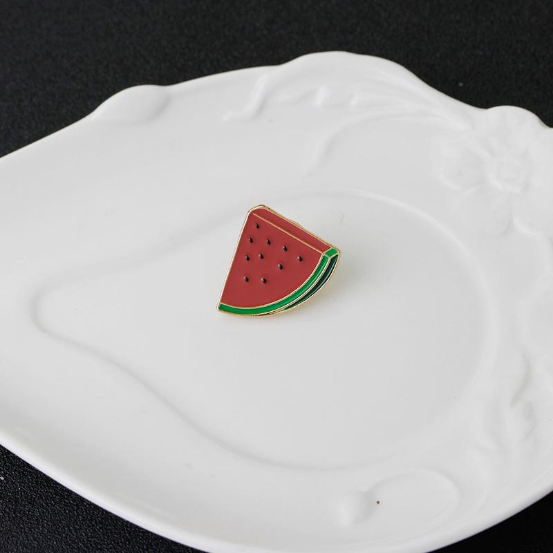Креативные милые броши в виде арбуза, мультяшные модные фрукты, эмалированные значки, куртки, рубашки, сумки, значки на лацканы, аксессуары для одежды, подарки