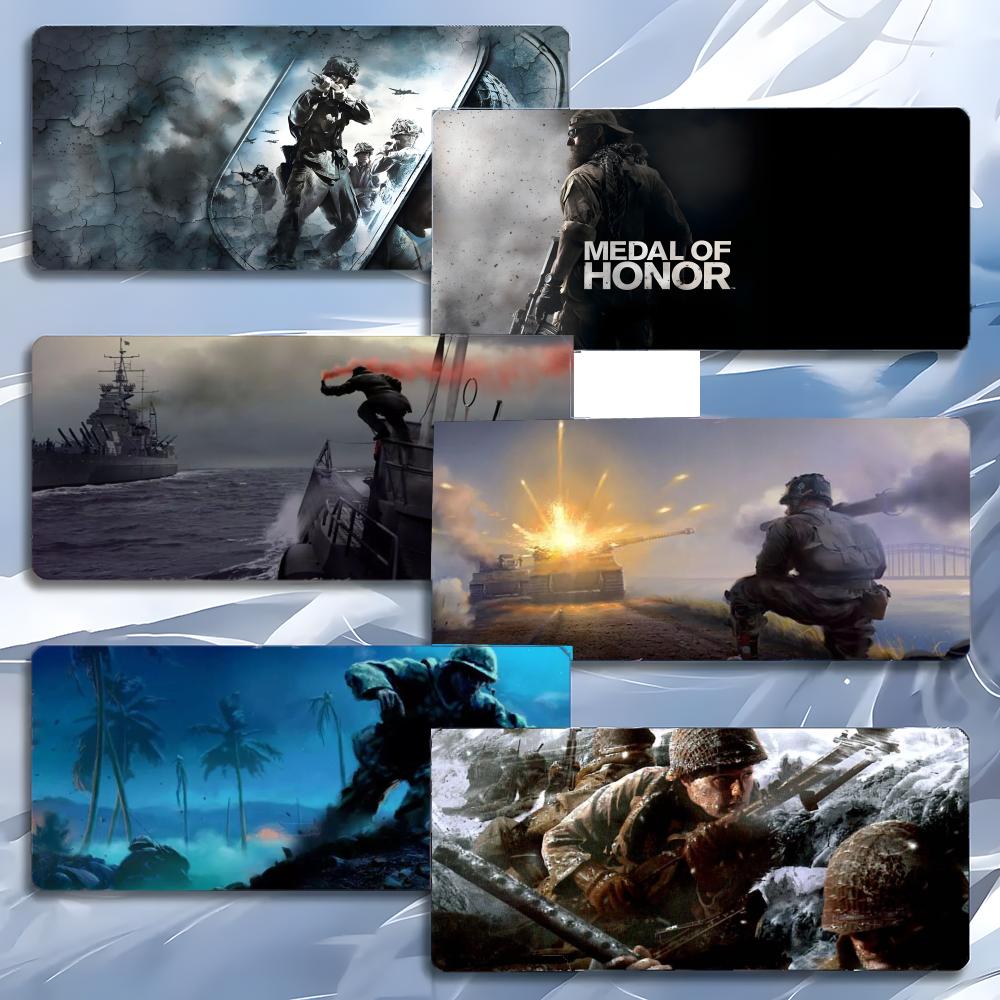 Classic Action Game Mmedal Of Honor Mouse Pad Mousepad Large Gaming Lockedge Thickened Pc Table Desk Mat