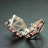 5xHollow Diamond Rhombus Shape Copper Jewelry Necklace Pendant for DIY Crafts