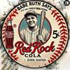 Винтажная металлическая жестяная вывеска Red Rock Cola Бейсбол Ретро Круглая Водонепроницаемая Настенный Декор Домашний Бар Мужская Берлога