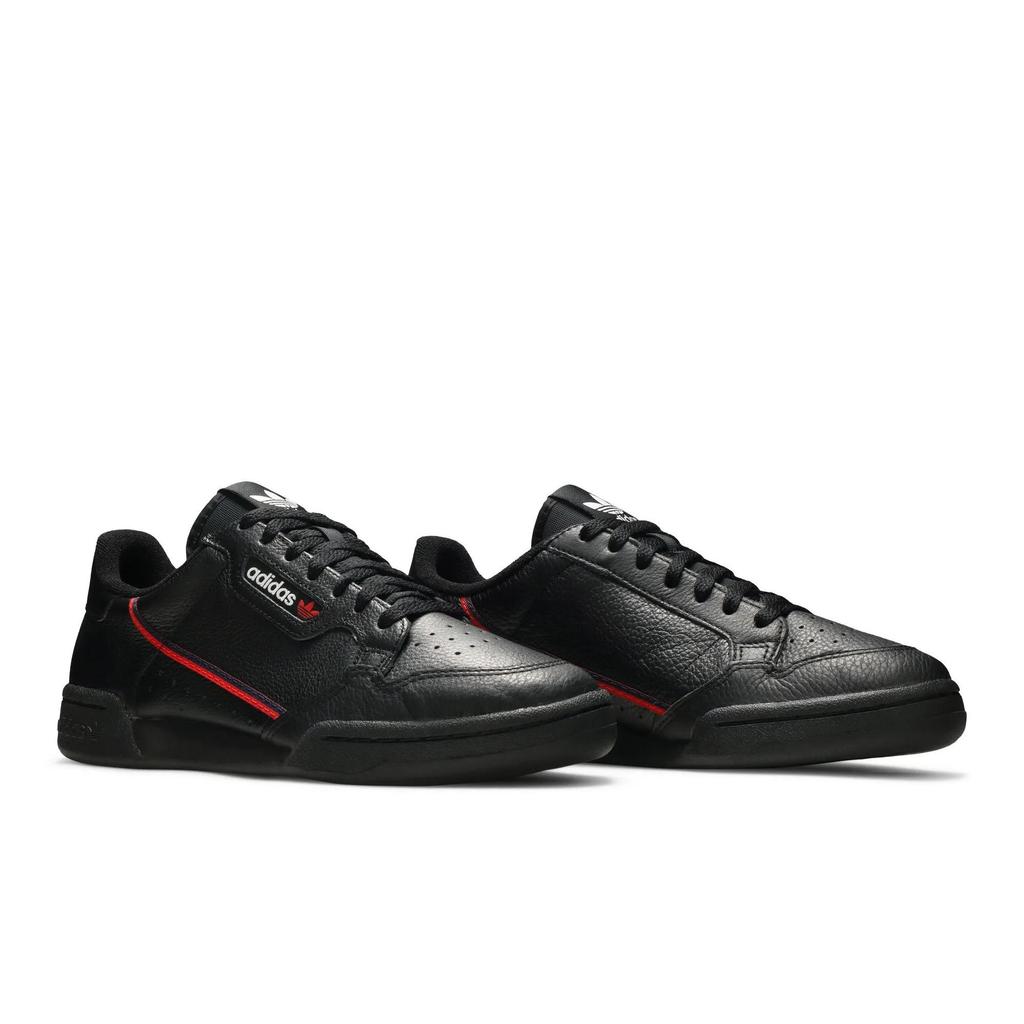 adidas Continental 80 'Алый' (унисекс) Черные / Алые / Темно-синие скейт-туфли G27707