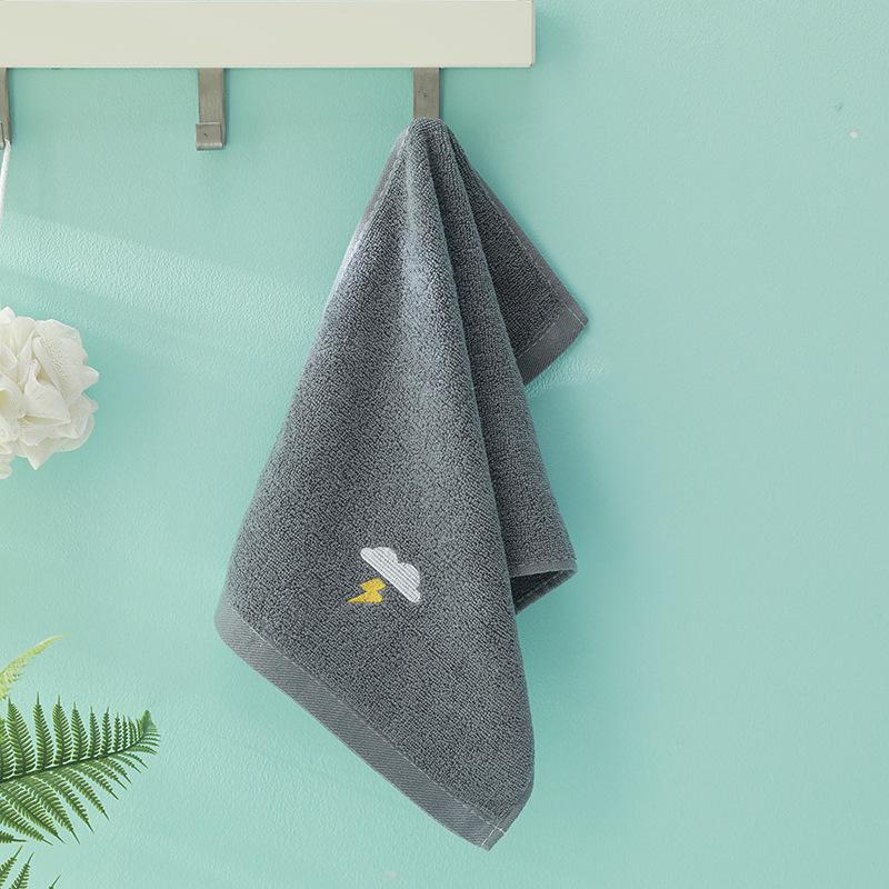 Мягкое вышитое полотенце с фруктовым узором жаккардовое абсорбирующее утолщенное хлопковое детсадовское детское полотенце для умывания