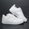 Large Size Men's and Women's Student Casual Solid Color Board Shoes Men's Leather Shoes