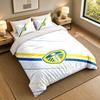 3Pcs Bedding SetLeeds United Soft Bed Sheet and Two Pillowcases Home Bedroom Decor