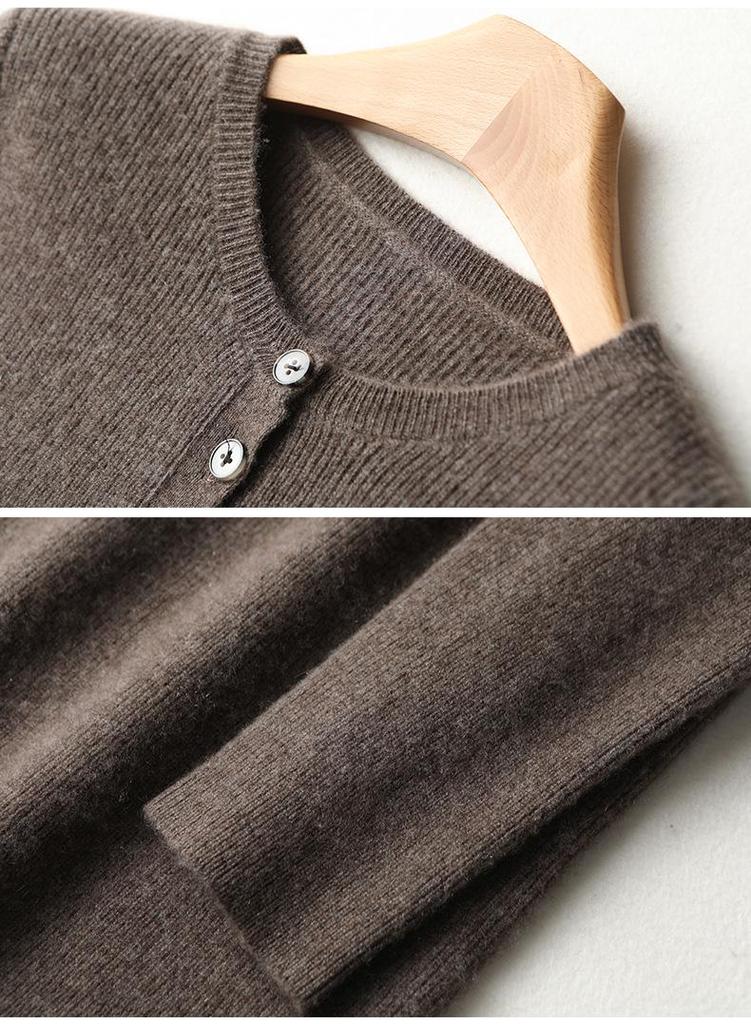 2025 Autumn/Winter Women's Plus Size Loose Wool Dress with Buttons and Inner Layer Short Skirt