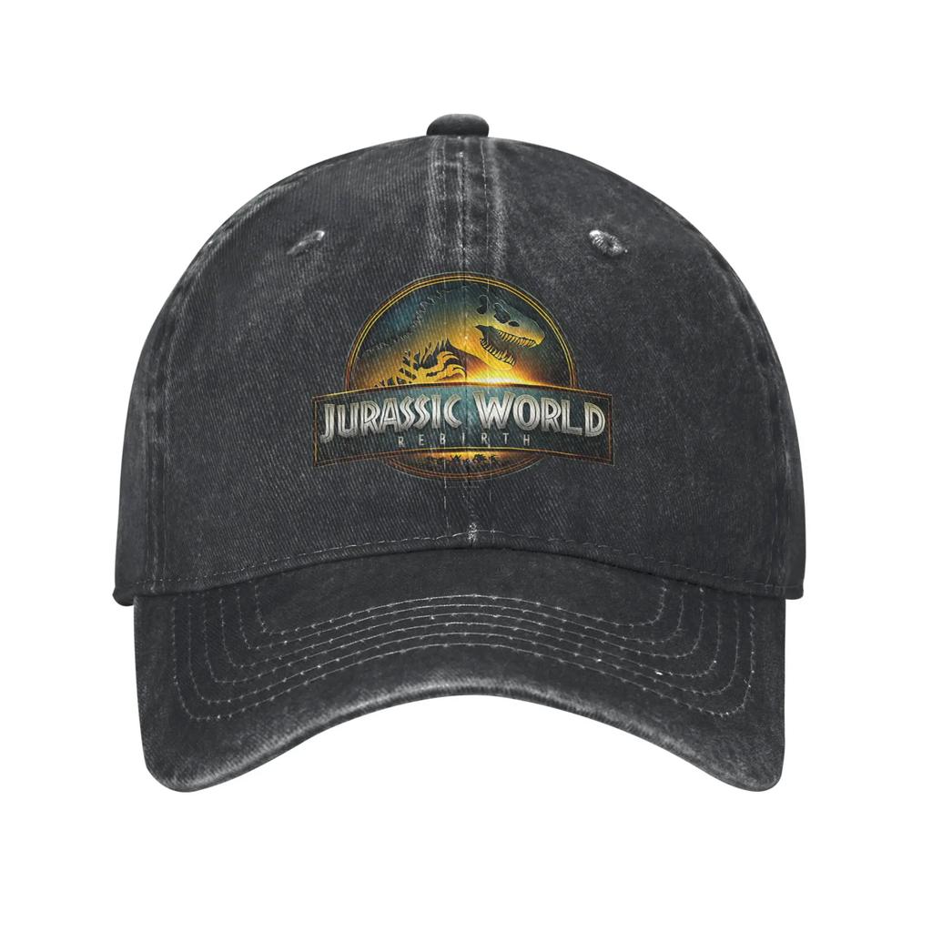 Jurassic World Rebirth Movie Logo Baseball Cap Sun  Running Hippie SunProof Washed Trucker Hat FeUnisex Unisex Baseball Caps