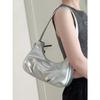 Simple Solid Color Underarm Shoulder Bags Autumn Winter Trendy Women PU Leather Small Handbags Fashion Female Armpit Bags