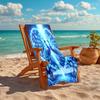1PC Custom Name Love Peacock Heart Beach Towel Highly Absorbent And Sand-Resistant Towel for Swimming, Pool, Yoga, And Travel Lightweight