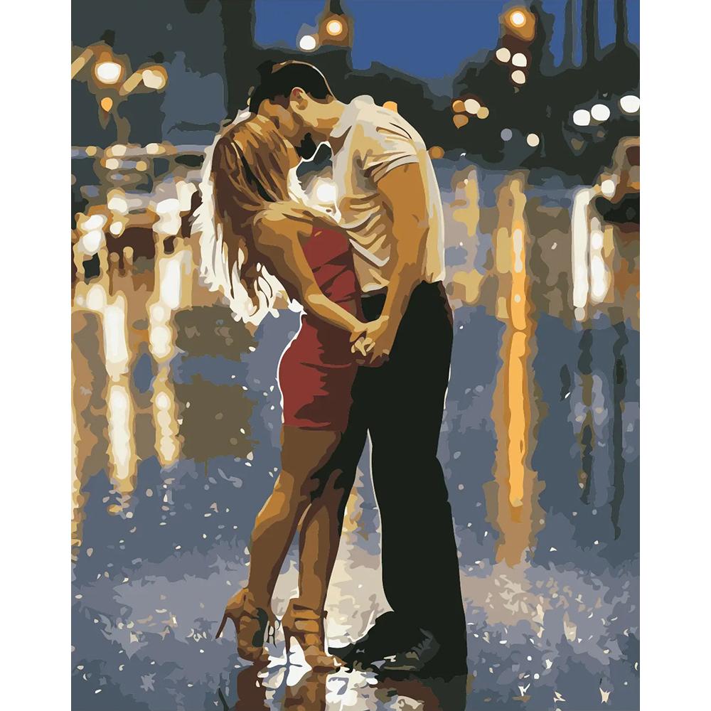 Безрамная картина, сделай сам, картина по номерам, женская раскраска по номерам, акриловая картина на холсте, ручная роспись, искусство рисования