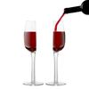 2 шт. Полупрозрачный бокал для вина на длинной ножке, чашка, бутылка для красного вина, оригинальный бокал для вина, разрезанный пополам, половинчатая форма, держатель для бокала