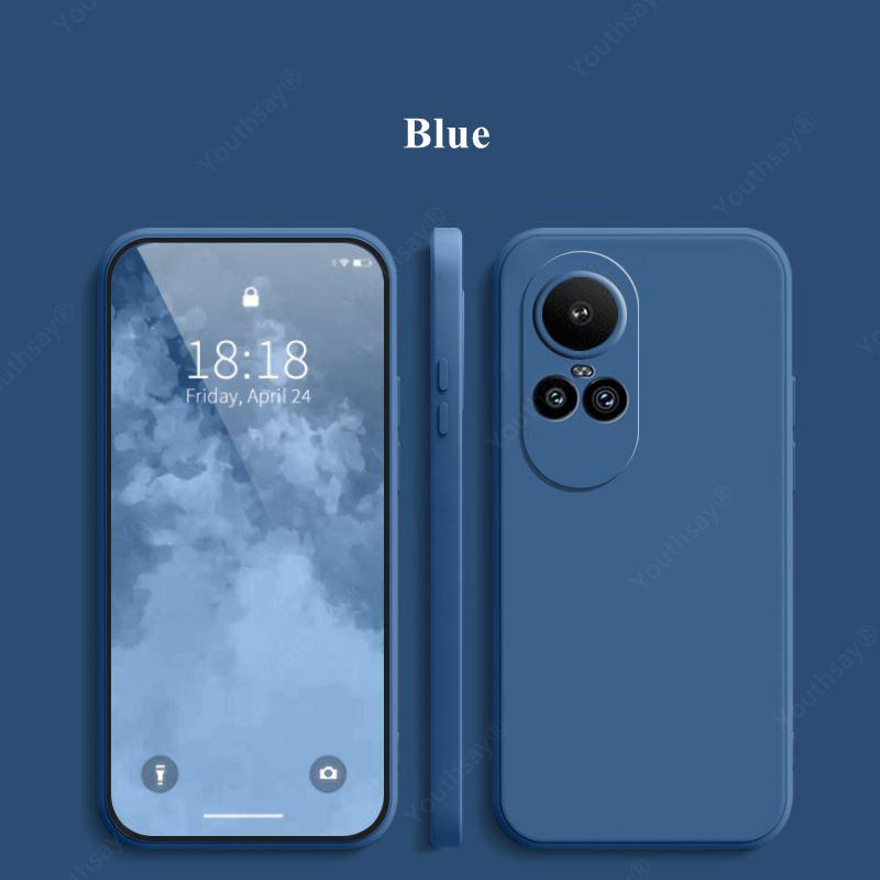 Жидкий силиконовый чехол для OPPO Reno 10 5G чехол Reno 10 Pro чехол Funda Coque мягкий бампер для телефона TPU для Reno 10