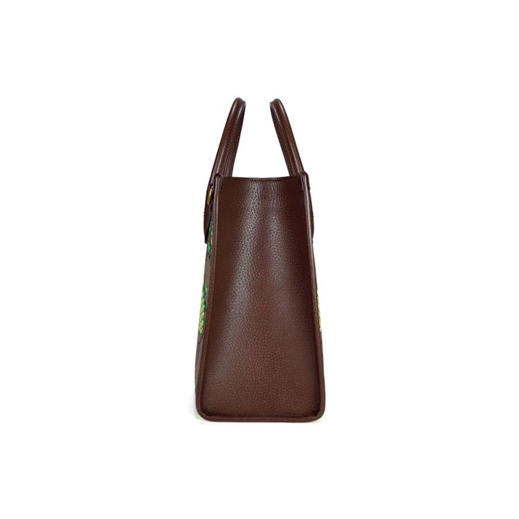 Gucci Pineapple Collection Logo Print Large Capacity Leather Shoulder Tote Bag Small Women handbags Multicolor 659983-URRAT-8569