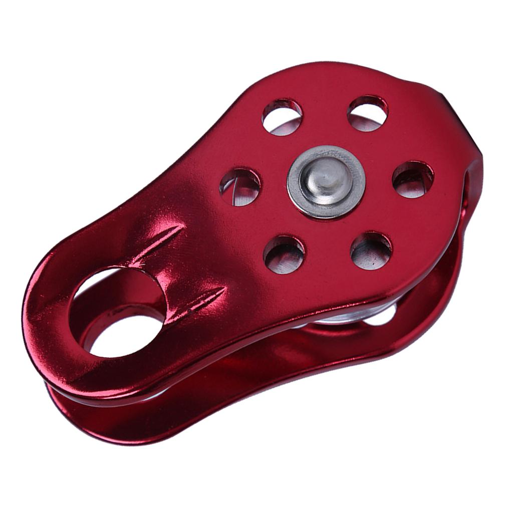 Small Rope Pulley Aluminum Alloy Outdoor Climbing Pulley 20KN Single Pulley Climber Arborist Fixed Pulley Easy To Use