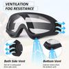 1 шт. Мотоциклетные очки для ношения поверх очков UV400 Антизапотевающие Небьющиеся Прозрачные линзы