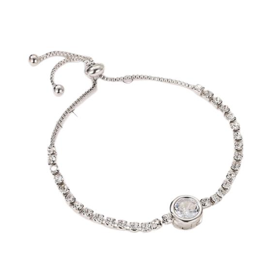 Женский браслет в форме сердца с кубическим цирконием, ювелирные изделия, блестящий браслет в корейском стиле для вечеринки