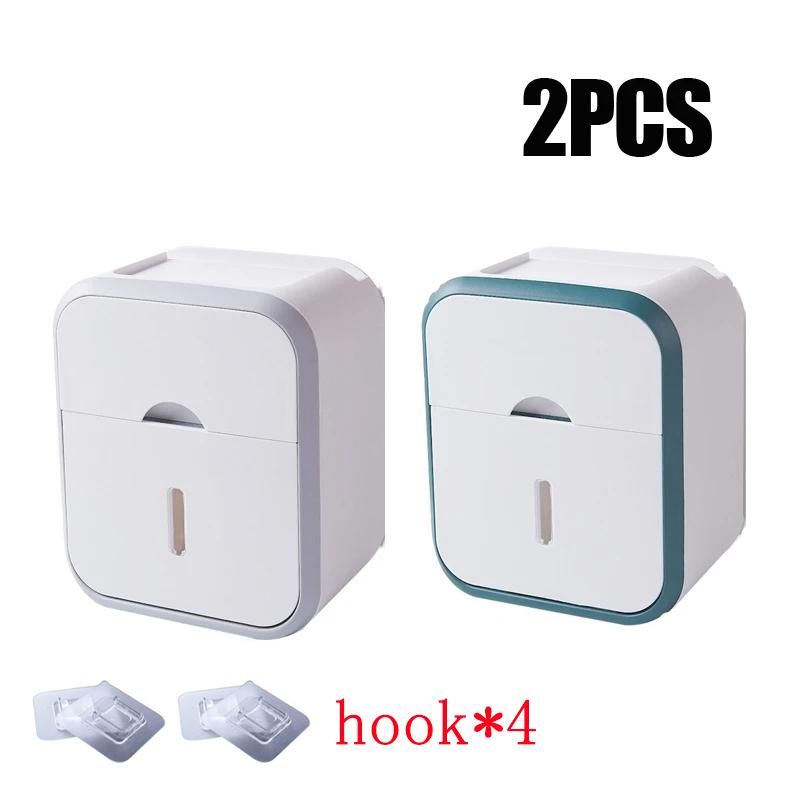 Коробка для салфеток, настенная, водонепроницаемая, многофункциональная, держатель для туалетной бумаги, коробка для хранения в ванной комнате, товары для хранения