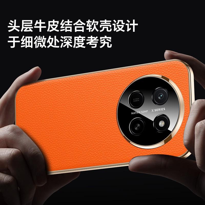 Премиальный противоударный чехол-книжка для телефона Honor X80 Pro Max X70, из натуральной кожи, тонкий защитный корпус