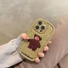 Противоударный чехол с милым медведем из мультфильма для Iphone 11 13 12 14 Pro Max, глянцевая задняя крышка для Iphone 14 Plus, милый мягкий чехол