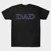 Мужская черная футболка с принтом Baltimore Dad! Футболка из хлопка с принтом на бумаге без резки