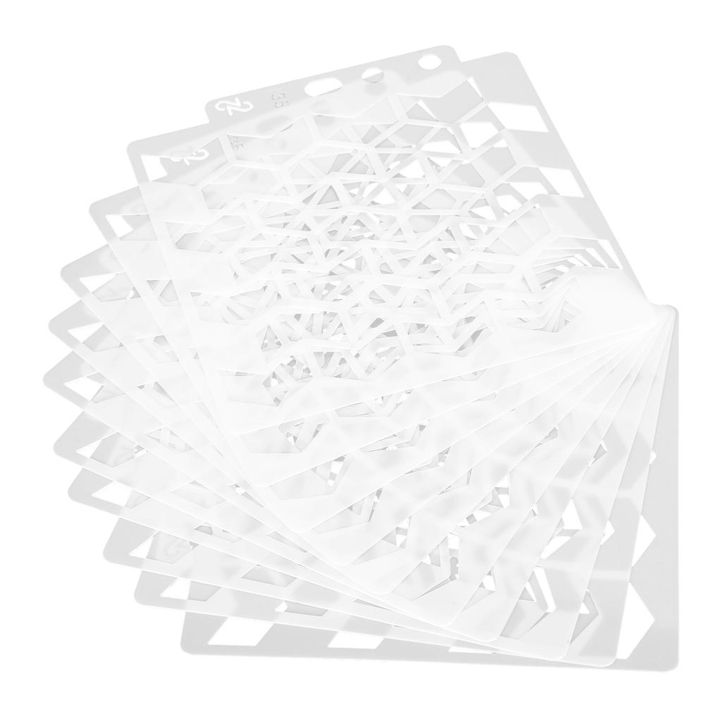 10Pcs Mandala Template Painting Drawing Stencils Reusable Scrapbook Making Mold Art Supply