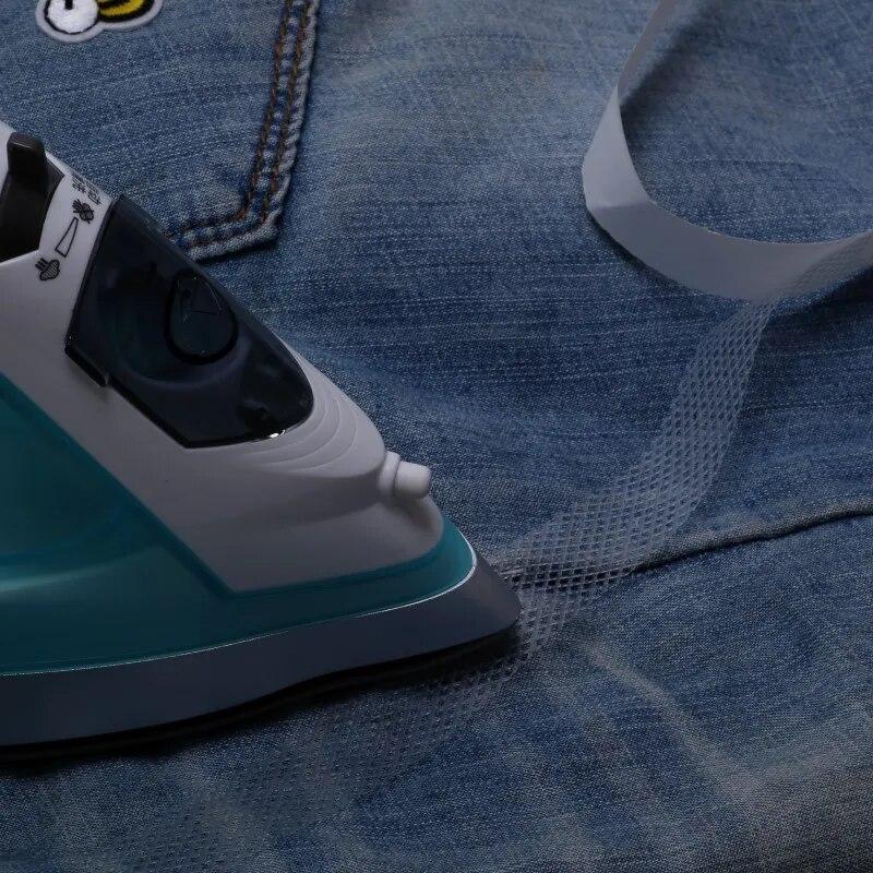 1 рулон, 10/20/30 мм, термоплавкая клейкая сетчатая лента, застежка для одежды, двухсторонняя клейкая лента-флейта, швейные аксессуары «сделай сам», 10 м