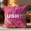 Fashion L-Llushed Cushion Cover Soft Washable Pillow Case Multi-Scene for Couch Bed Travel Office Use