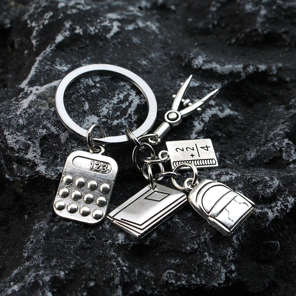 Брелок с компасами, математическими формулами, калькулятором, брелок для студентов, брелок с геометрией, подарки на день учителя