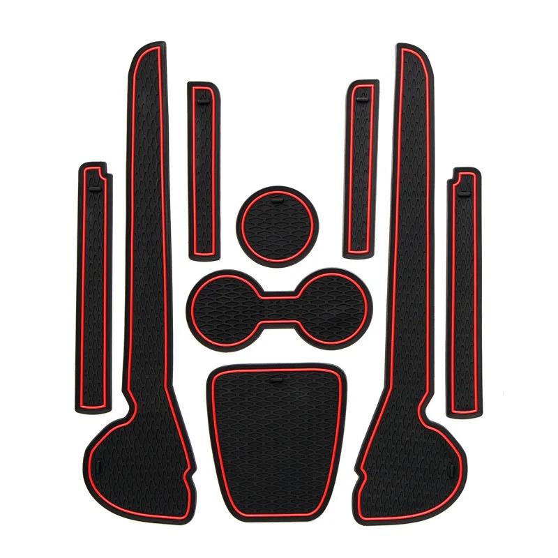 Для Golf 7/7.5 Polo GTI 2011-2017 Пылезащитные коврики Подставка для воды Противоскользящие коврики Уплотнитель слота двери Коврик для слота хранения Автоаксессуары