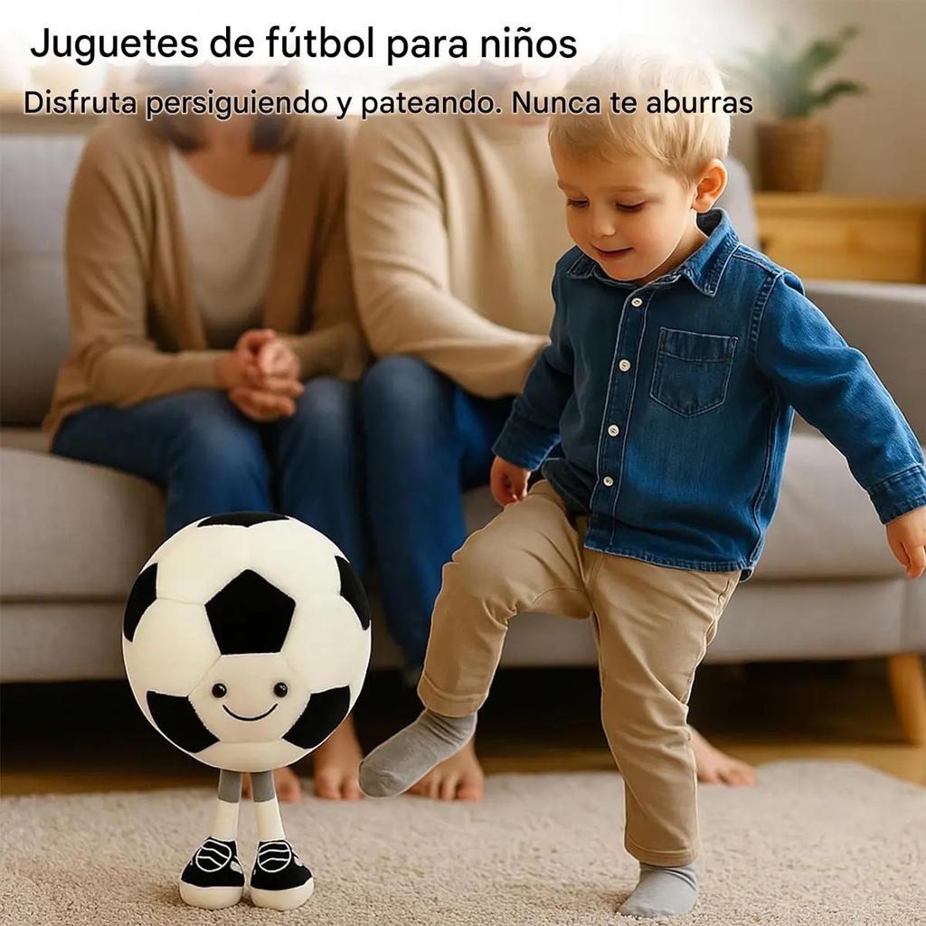 Football Plush Toy with Feet, Children's Decoration, Soft Cushion 27cm