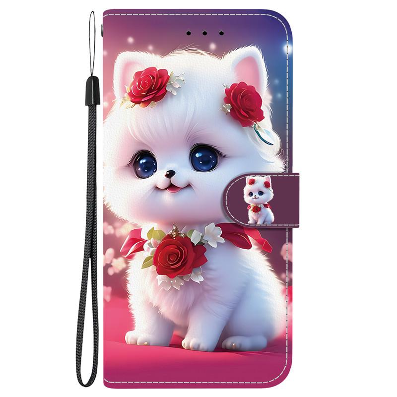 Animal Case Lion Panda Leather Phone Cover For Huawei Honor 200 Smart Lite Pro 5G Wallet Flip Coque Card Magnetic Protect Cases