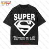 Super BrotherInLaw Diamond Love Inspired Design Vintage Oversized TShirt WIT