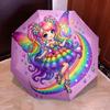 Rainbow Fairy Automatic Folding Umbrella Compact Lightweight For Outdoor Adventures And Festive Giftingt73