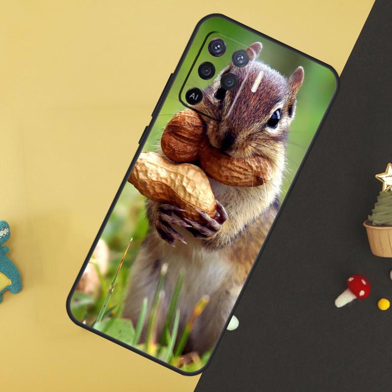 Squirrel Cute Animals Case For Oppo A60 A80 A40 A15 A16 A17 A57 A94 A74 A54 A76 A96 A18 A38 A58 A78 A98 A5 A6 Pro