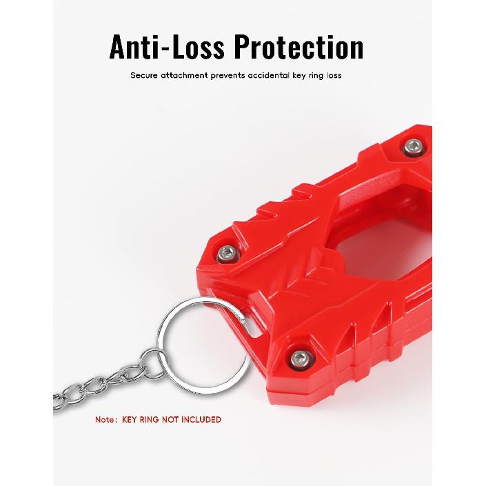 Sporty Key Shell for Can Am Ryker Outlander, 1PCS Red Ignition Key Cover Key Holder Key Case for Can-Am Ryker / Outlander Accessories (Red)