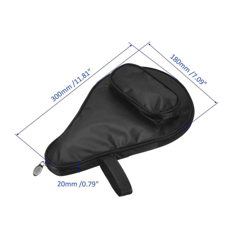 M METERXITY Table Tennis Racket Cover - Gourd-shaped Table Tennis Racket Case Bag for Storage Black