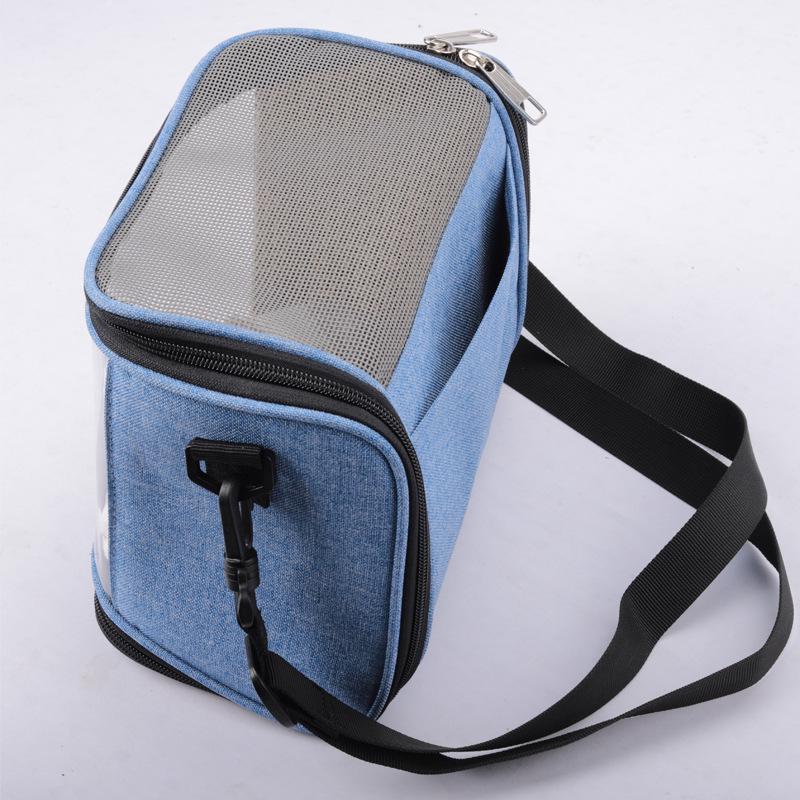 Breathable Crossbody Carrier for Small Pets: Hamster, Guinea Pig, Mole, Hedgehog, Parrot