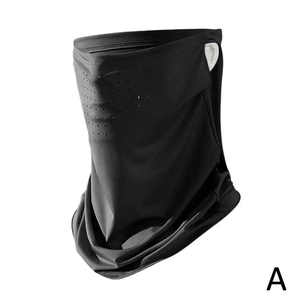 Унисекс Защита от УФ-излучения Открытый чехол для шеи Спортивный солнцезащитный нагрудник Ледяная шелковая маска для лица Крышка для шеи Солнцезащитный крем для лица Шарф