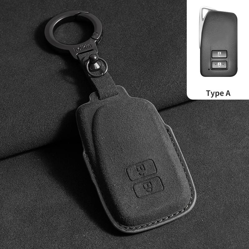 Interior Mouldings Suede Car Key Cover for Lexus NX ES UX US RC LX GX IS RX 200 250h 350h LS 450h 260h 300h UX20