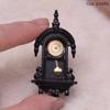 1/12 Dollhouse Vintage Simulation Wall Clock Model Living Room Clock Decor Home Micro Scene Accessories