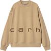 FW24 Фетровая надпись Свитшот Свободный крой Длинный рукав Круглый вырез Мужские свитшоты Хаки I034041-2J8-GD