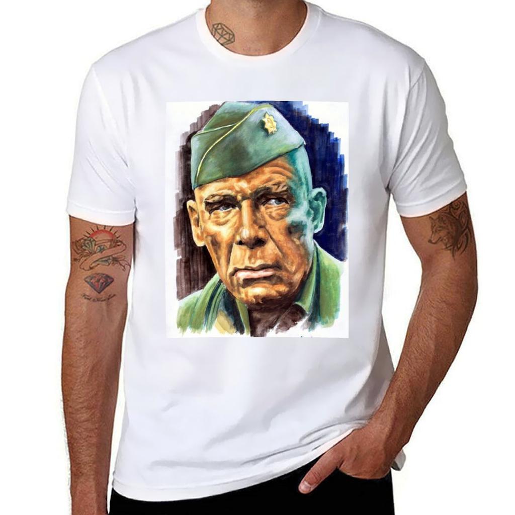 Lee Marvin Dirty Dozen Painting Movie Poster Tshirt Big Size Daily Wear Tshirt